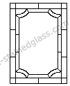 stained glass pattern border