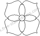 stained glass flower design