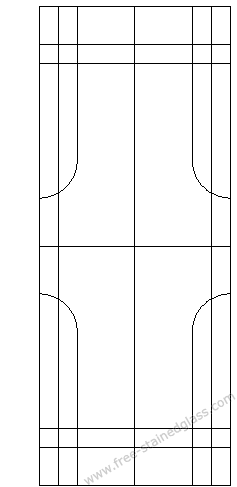 stained glass fire screen pattern